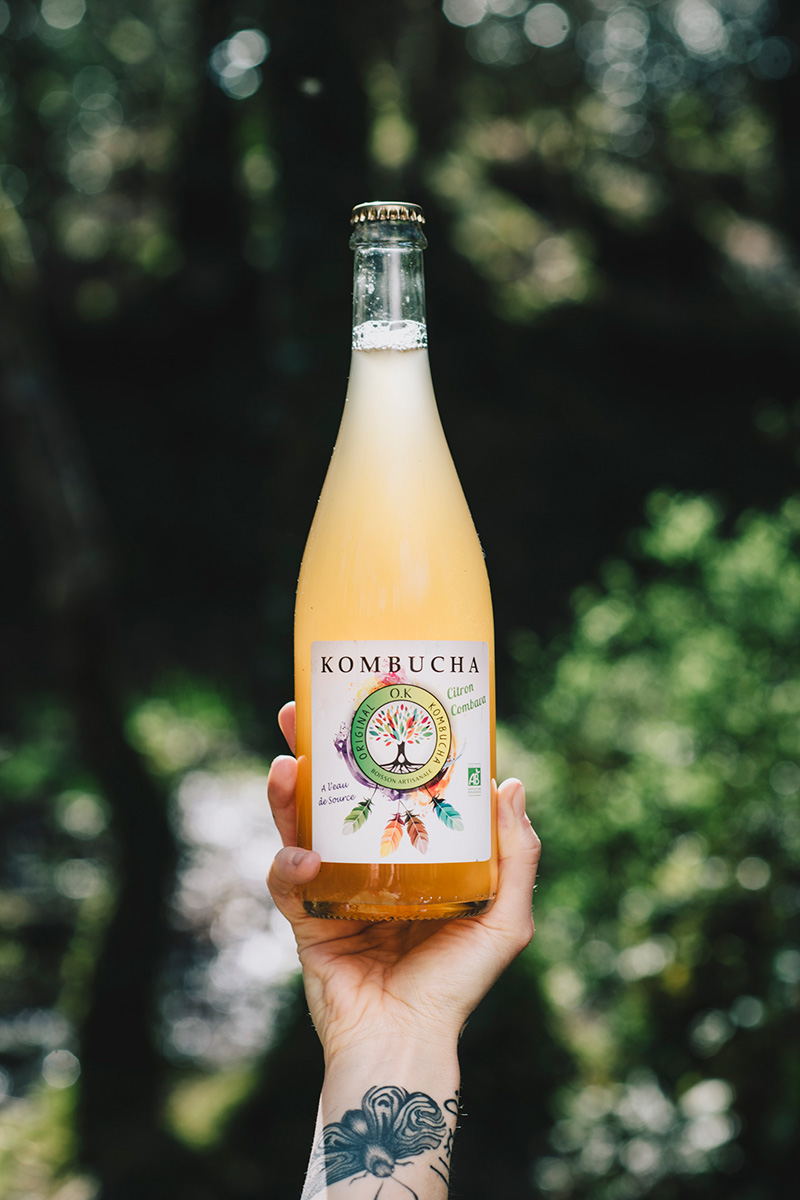 OK Kombucha citron combava 75cl