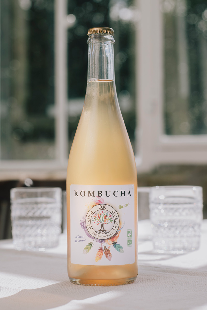 OK Kombucha thé vert 75 cl