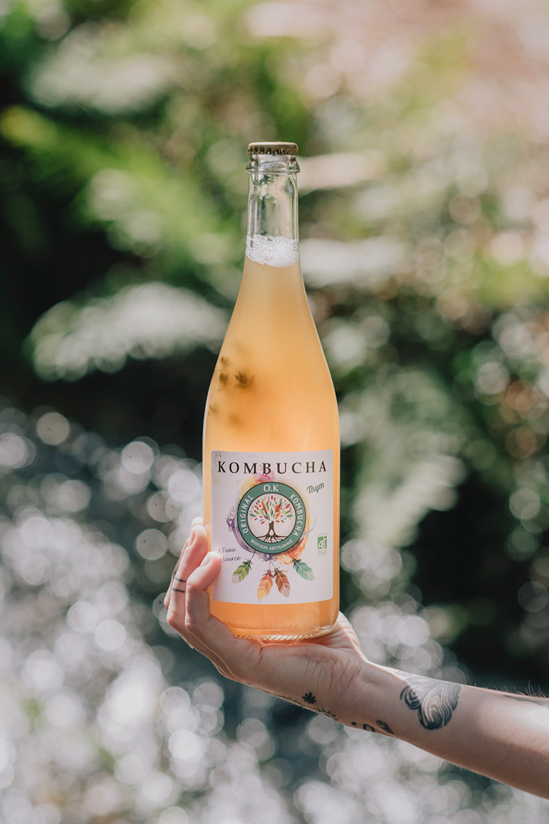 OK Kombucha thym 75 cl