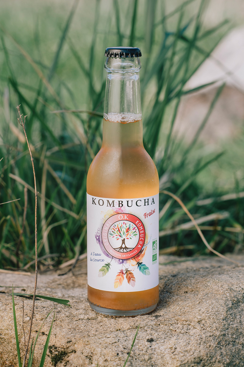 OK Kombucha fraise 25 cl